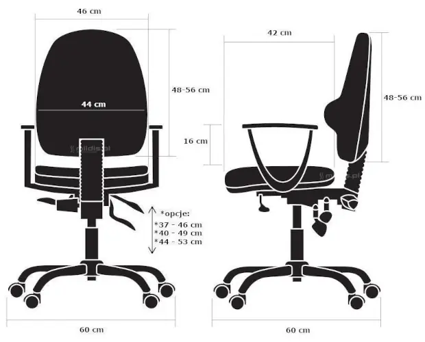 krzesło Kulik System Classic wymiary